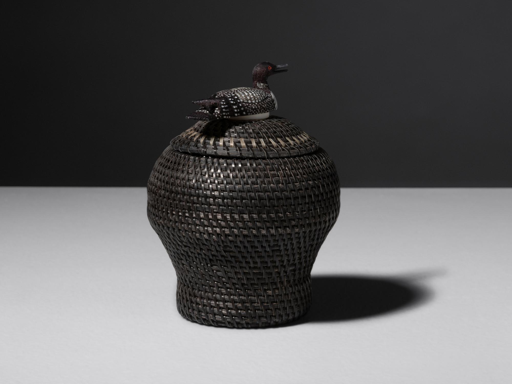 Baleen Basket, with Ted Mayac Jr. Loon Finial