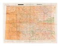 [ARMY AIR FORCE]. A group of World War II escape charts, all printed in Washington, D. C. on synthetic silk cloth, comprising:
