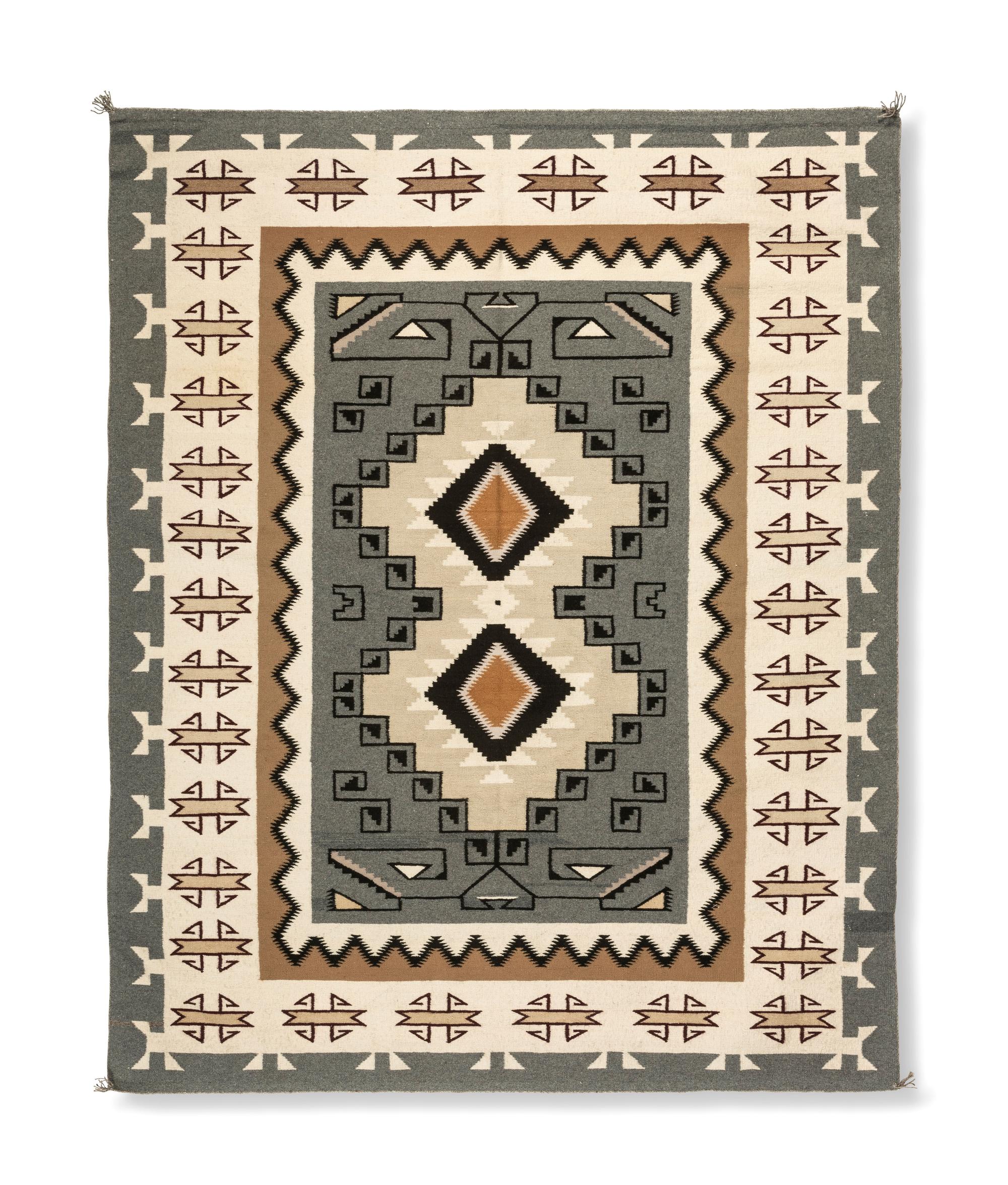 Navajo Two Grey Hills Weaving / Rug