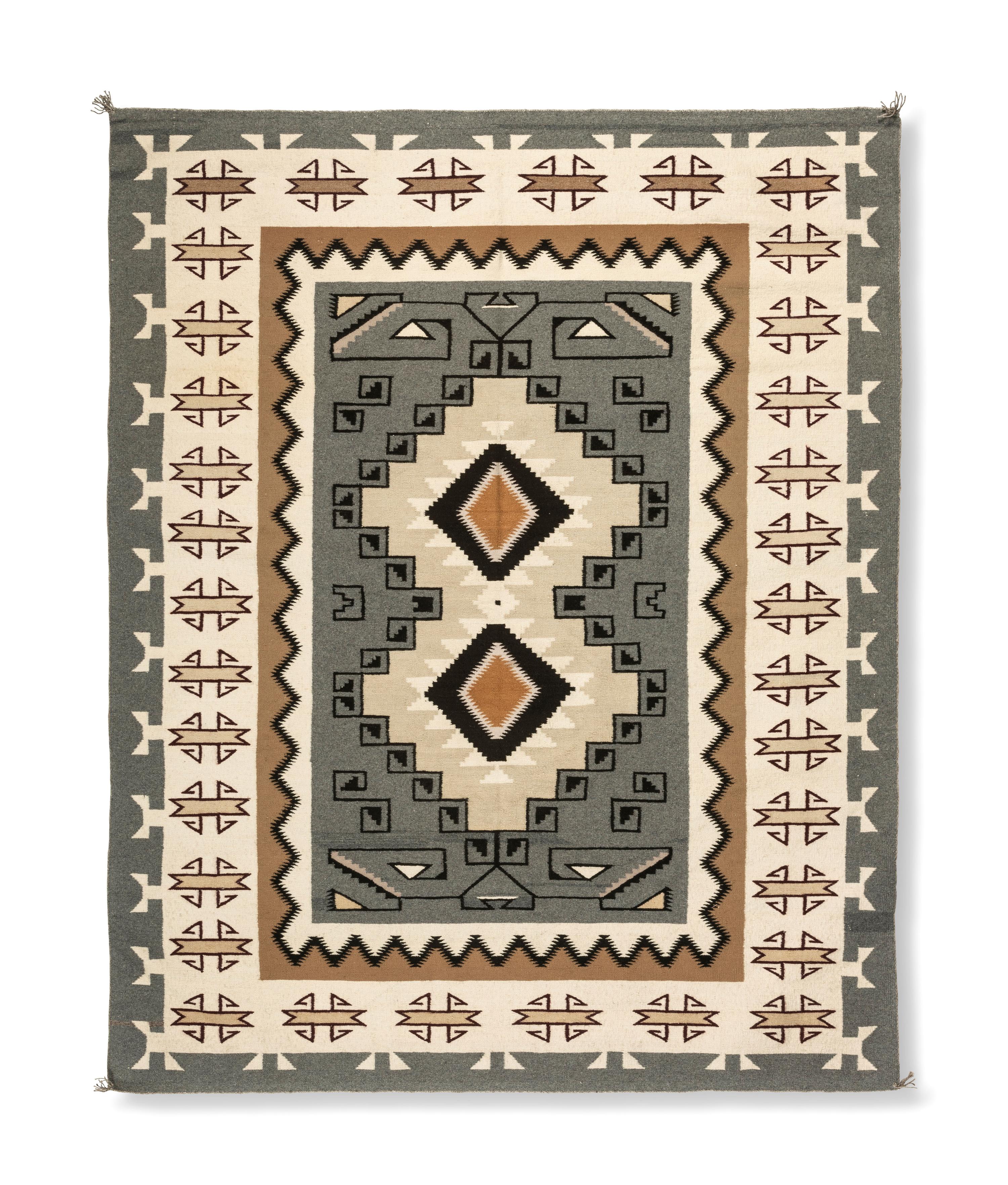 Navajo Two Grey Hills Weaving / Rug