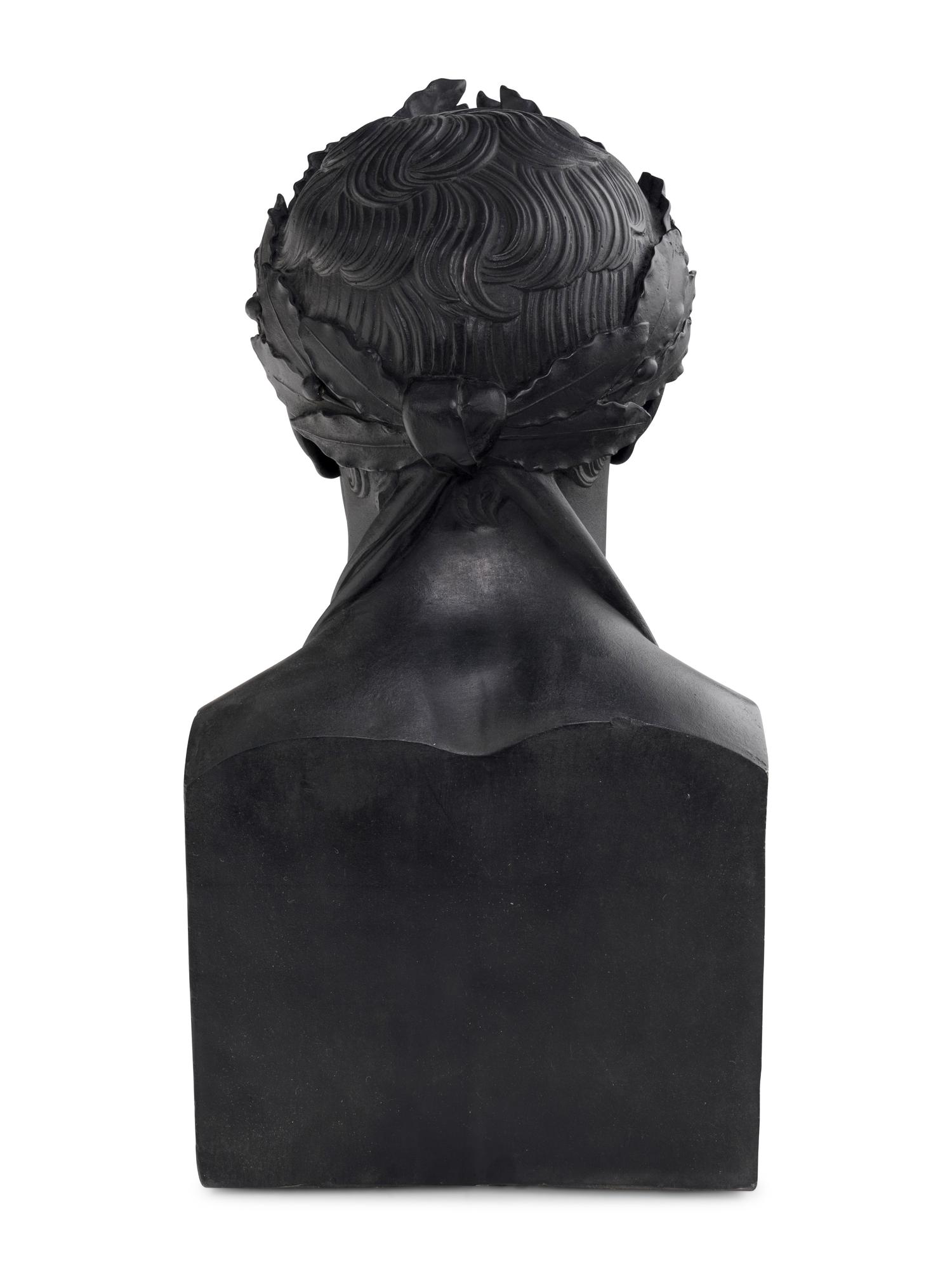 A Painted Composition Bust of Napoleon as Caesar