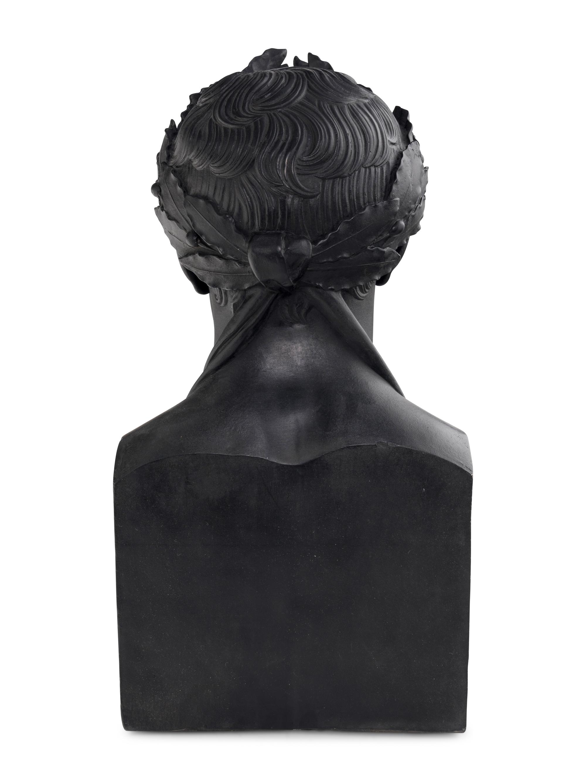 A Painted Composition Bust of Napoleon as Caesar