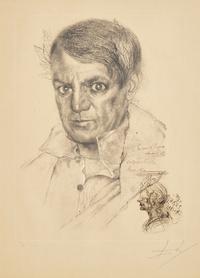 Salvador Dalí (Spanish, 1904–1989) — Portrait of Picasso (Moi, aussi, j'ai connu l'empereur), 1970