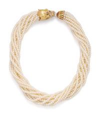 CULTURED PEARL, DIAMOND AND MULTIGEM TORSADE NECKLACE