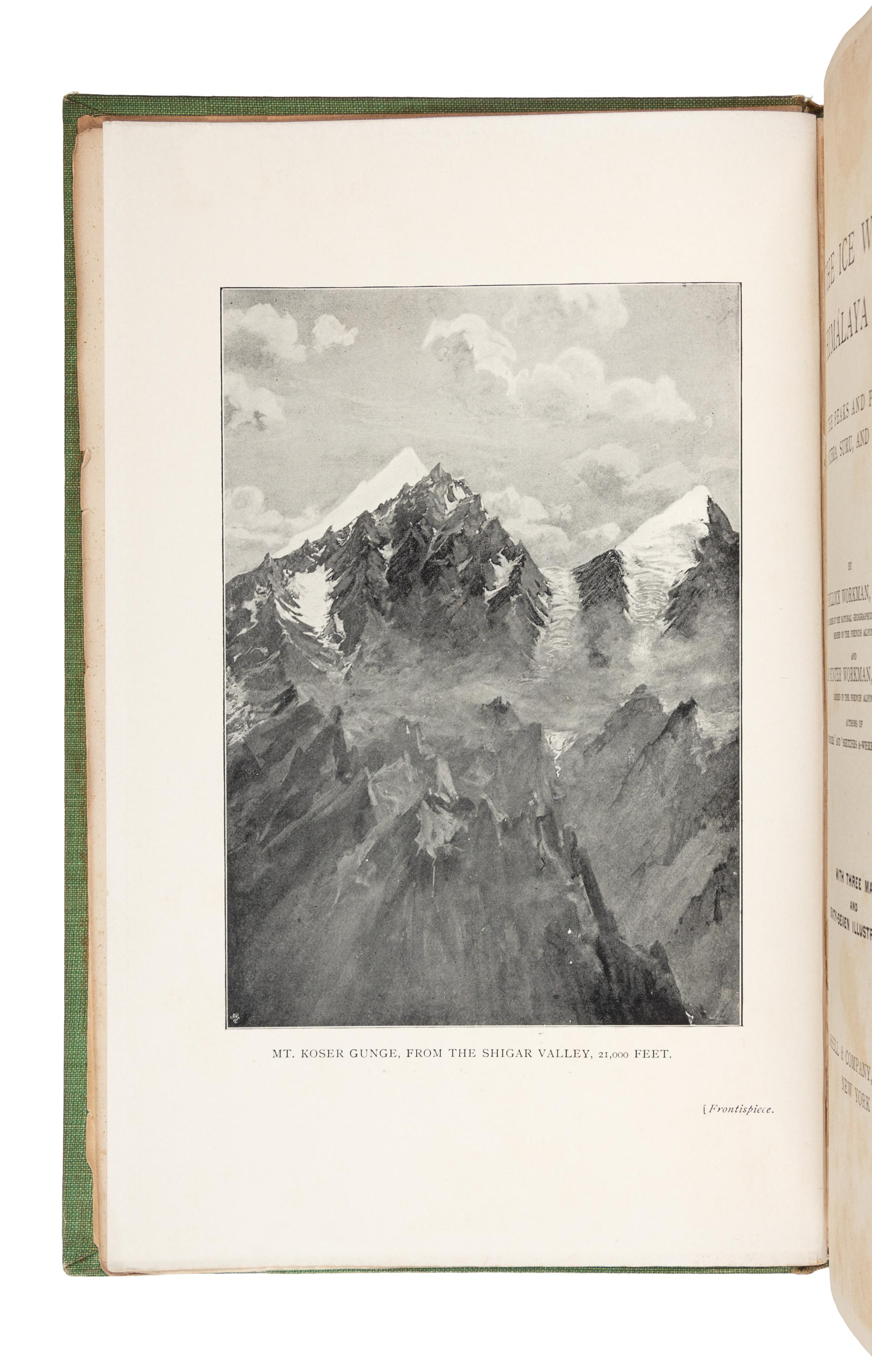 WORKMAN, Fanny Bullock (1859-1925); WORKMAN, William Hunter (1847-1937). In the Ice World of Himalaya. Among the Peaks and Passes of La