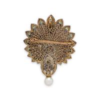 MULTIGEM PEACOCK BROOCH