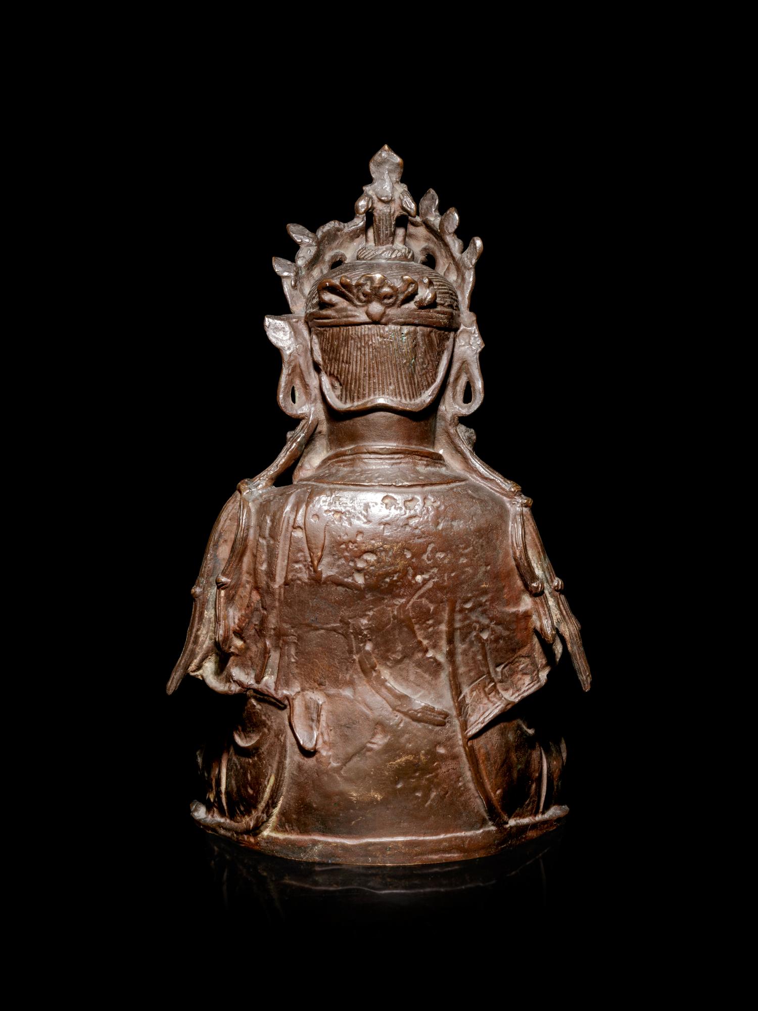 A Chinese Bronze Figure of Guanyin
