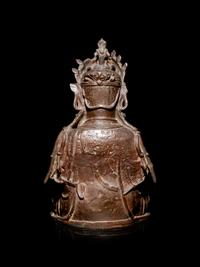 A Chinese Bronze Figure of Guanyin