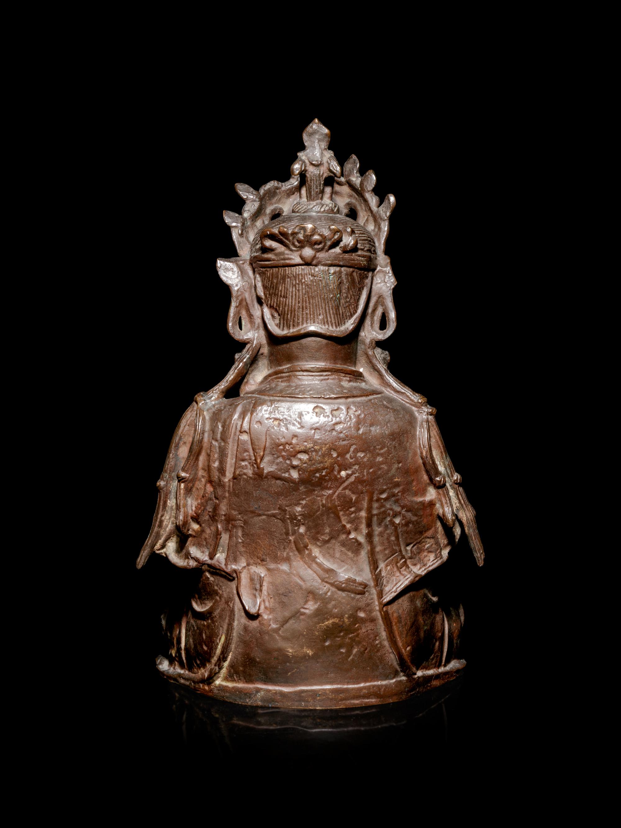 A Chinese Bronze Figure of Guanyin