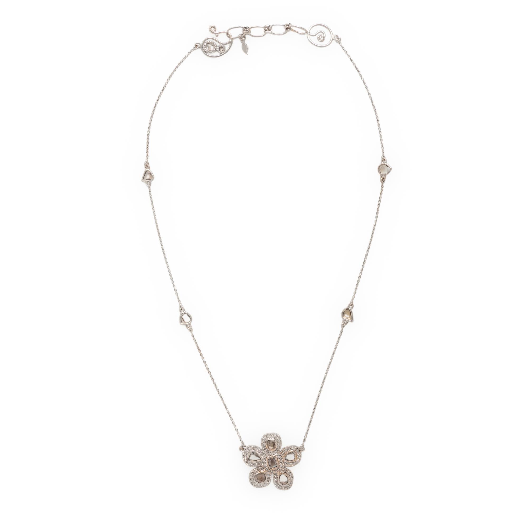 Coomi, Diamond and White Gold Flower Necklace