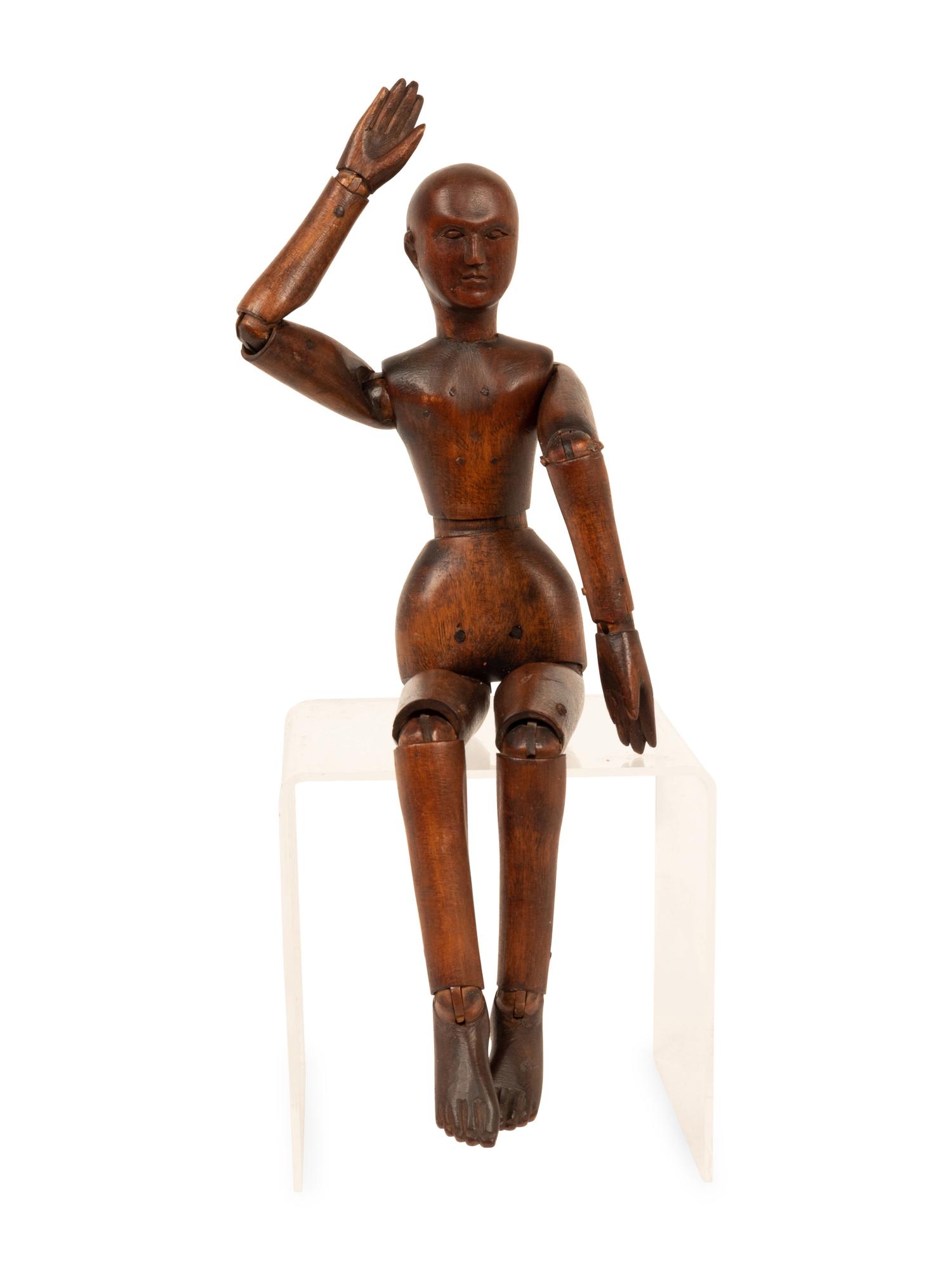 An Articulated Wooden Artist's Model