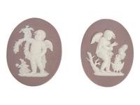 Seven Wedgwood Jasperware Oval Plaques