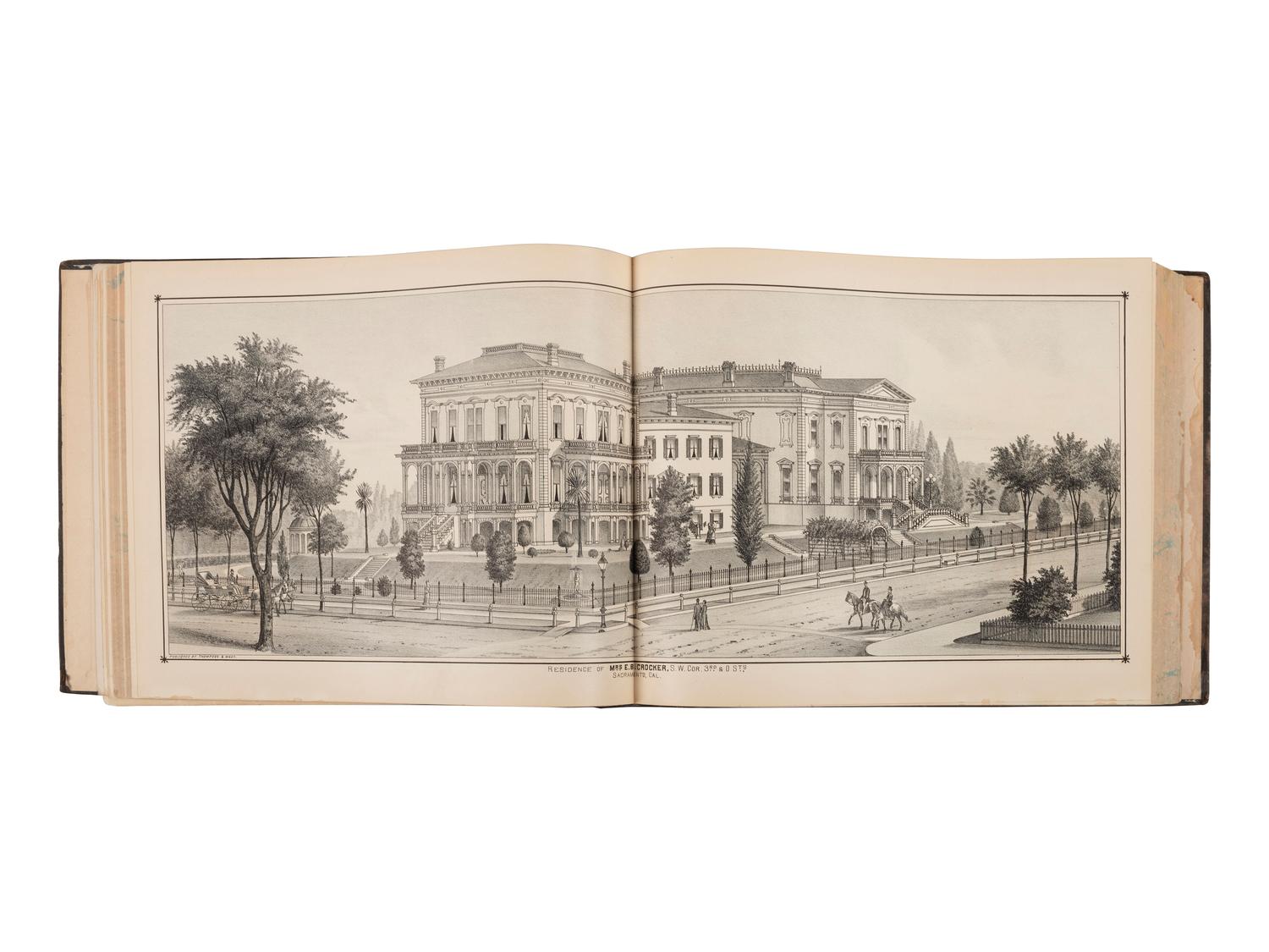 [CALIFORNIA -- SACRAMENTO COUNTY]. History of Sacramento County, California, with Illustrations Descriptive of Its Scenery, Residences, Public Buildings, Fine Blocks, and Manufactories . Oakland, CA: Thompson & West, 1880.
