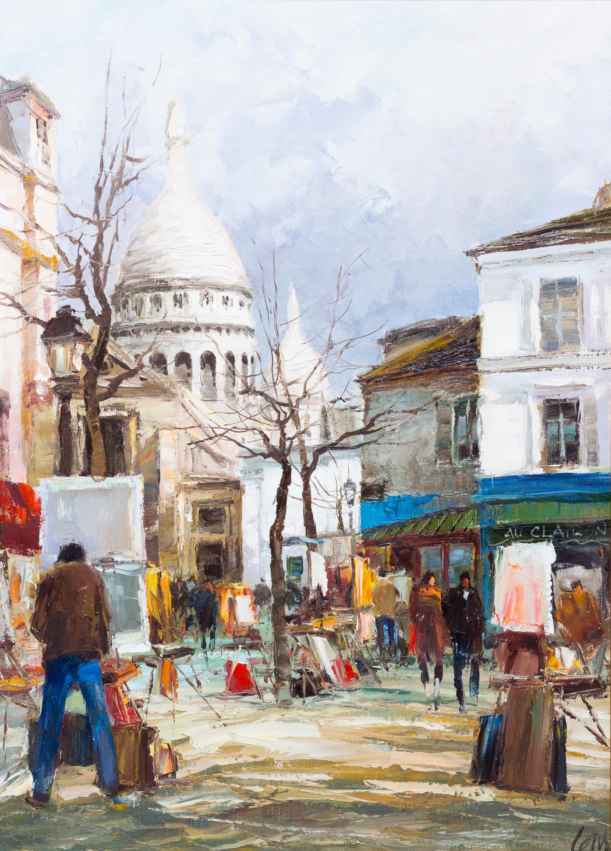 Leins, (French, 20th/21st century), Two Works; Untitled (Arc de Triomphe), c. 1990 and Monmartre, Paris, c. 1990Property from the Colle