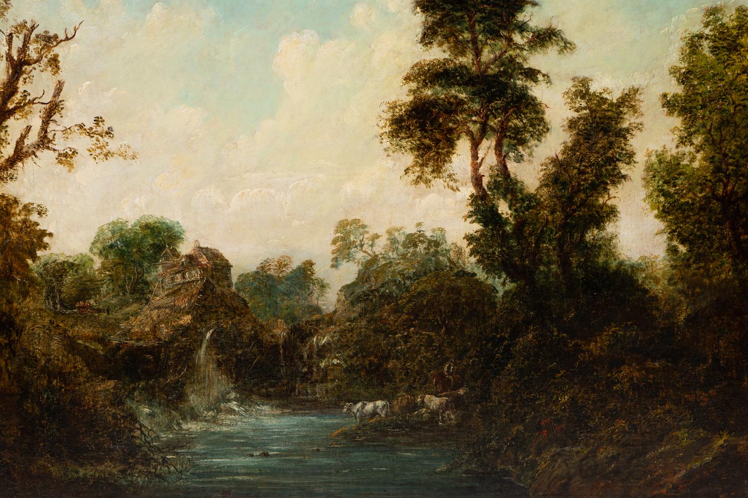Landscape with Watering Cattle
