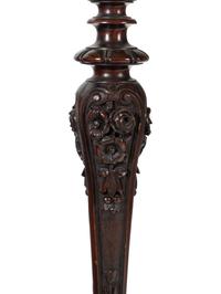 An American Carved Mahogany Floor Lamp