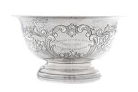 An American Silver Center Bowl, Poole Silver Co., Taunton, MA, Old English pattern.