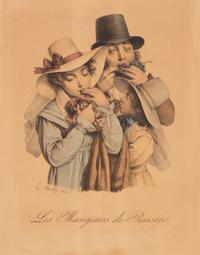 A Set of Three Color Engravings