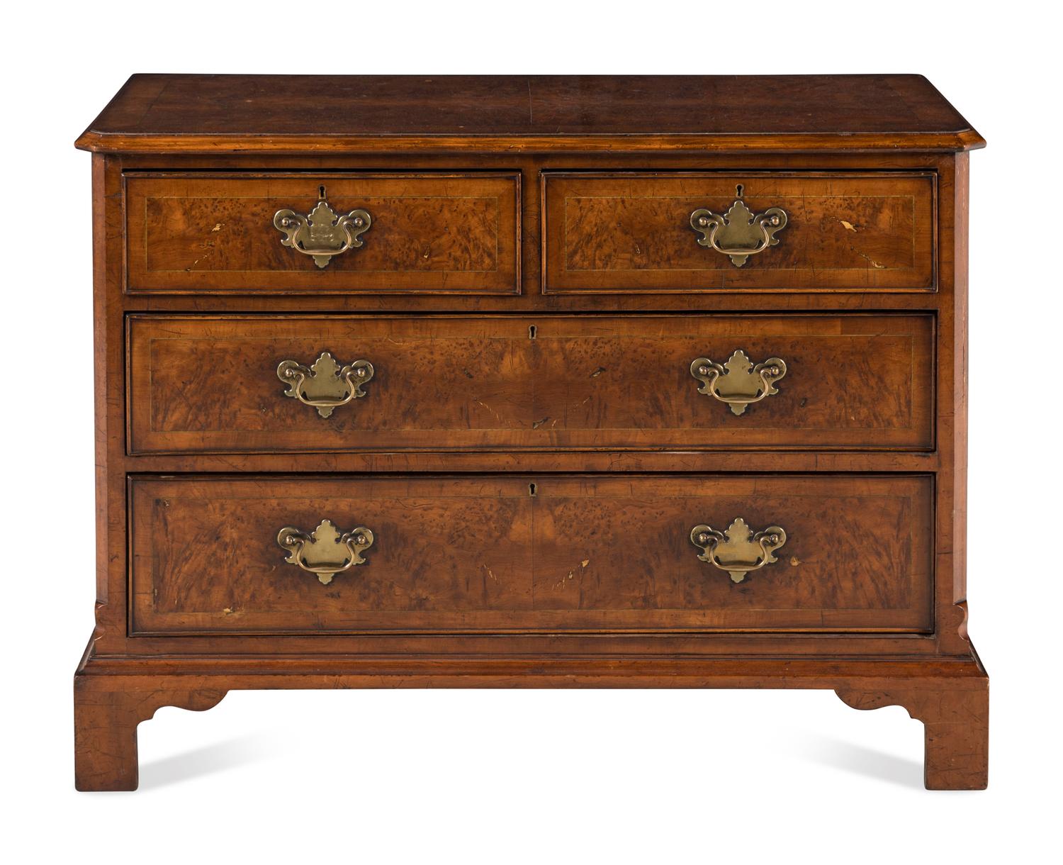 A George III Walnut Chest of Drawers