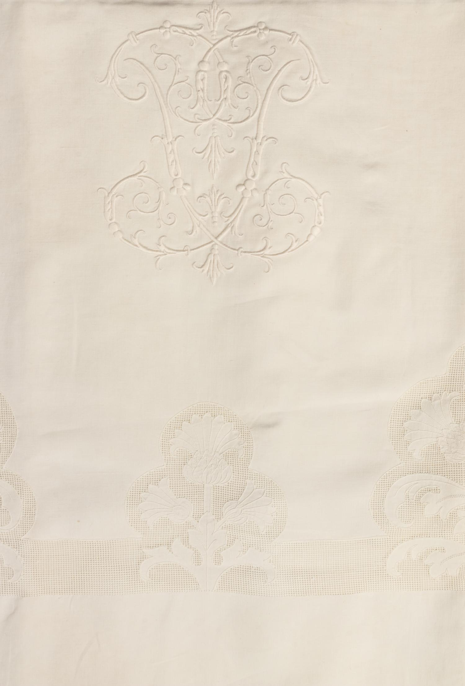 Two Sets of Palmer Family Sheets Embroidered with "BMHP" & "PP", 19th Century