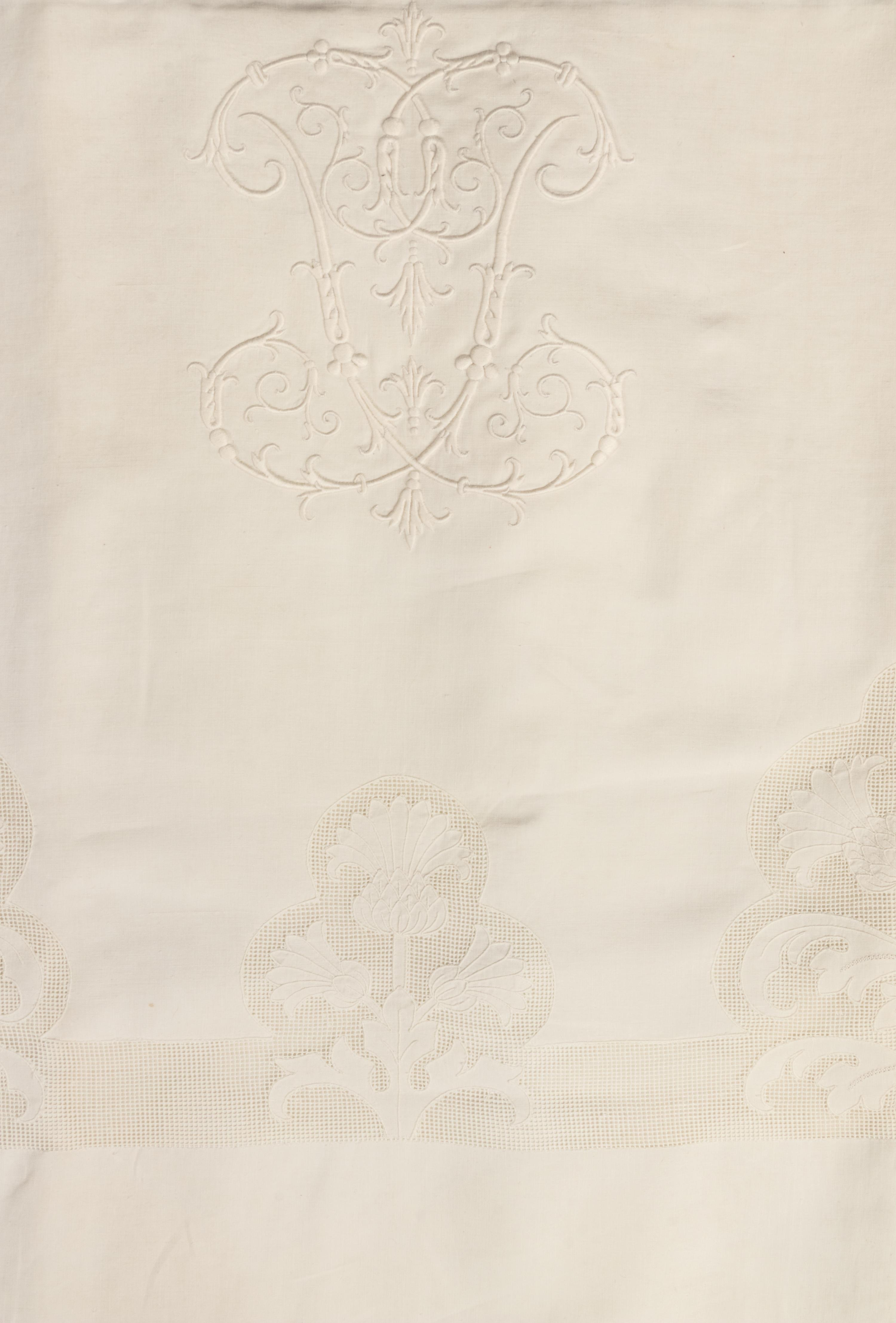 Two Sets of Palmer Family Sheets Embroidered with "BMHP" & "PP", 19th Century