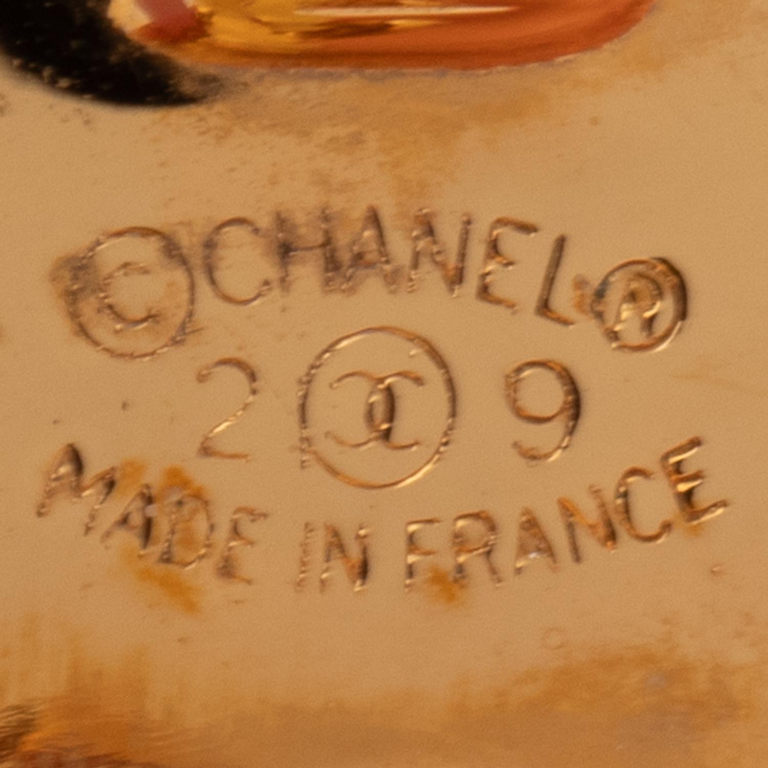 Chanel, Circular CC Stud Ear Clips