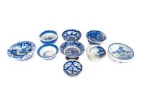 A Miscellaneous Group of Nine Asian Blue and White Porcelain Bowls — 19TH/20TH CENTURY