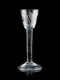 A Collection of Three English Wine Glasses