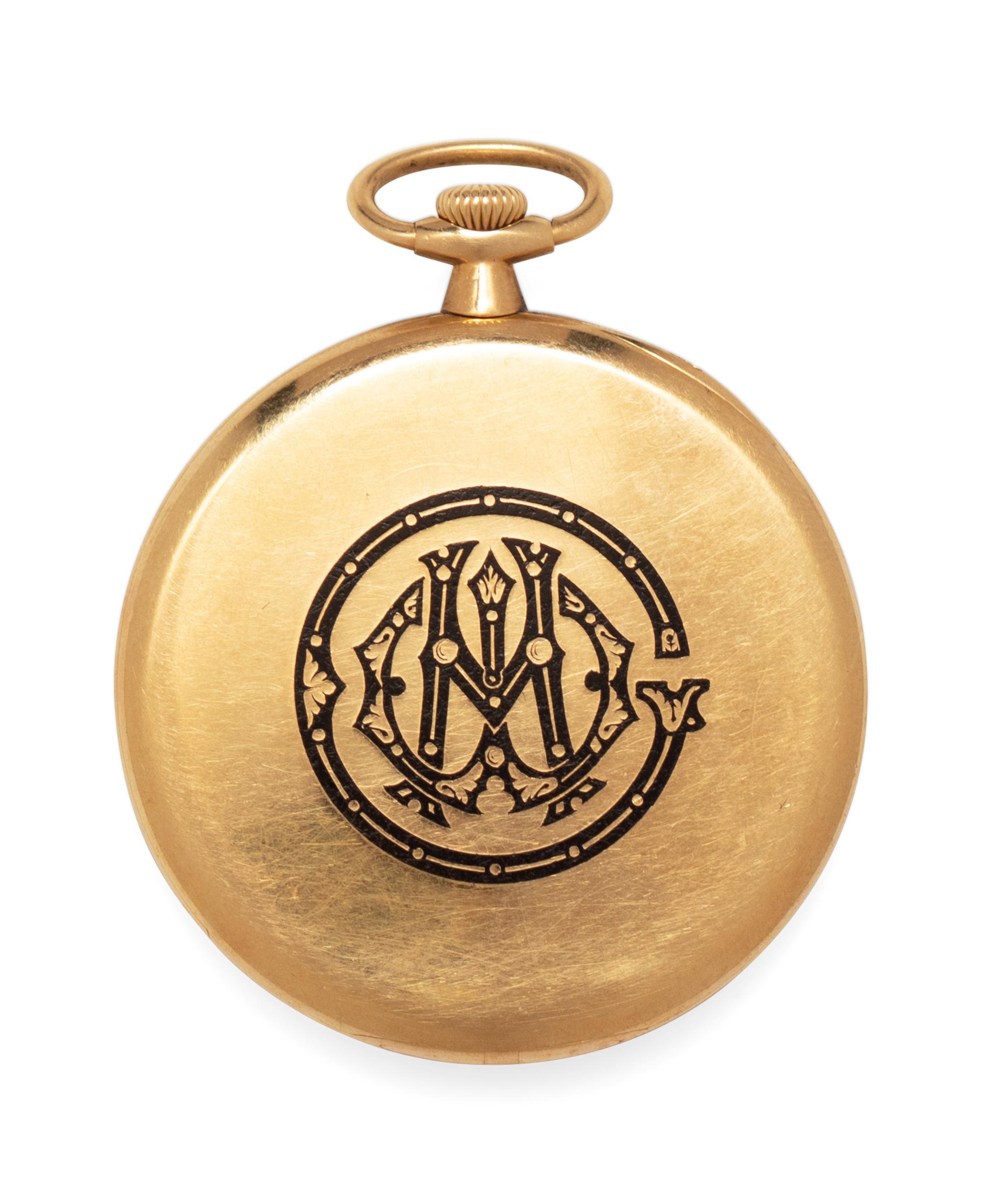 Patek Philippe, 18K Yellow Gold Open Face Pocket Watch