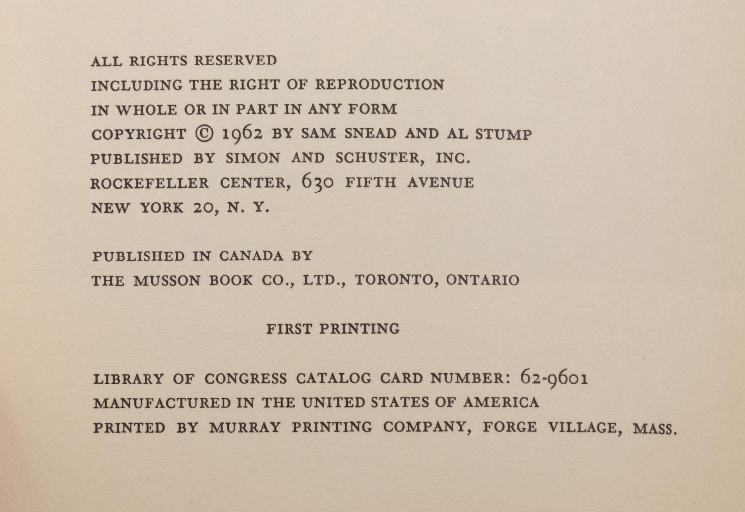 A Group of Three Inscribed Sports Books,