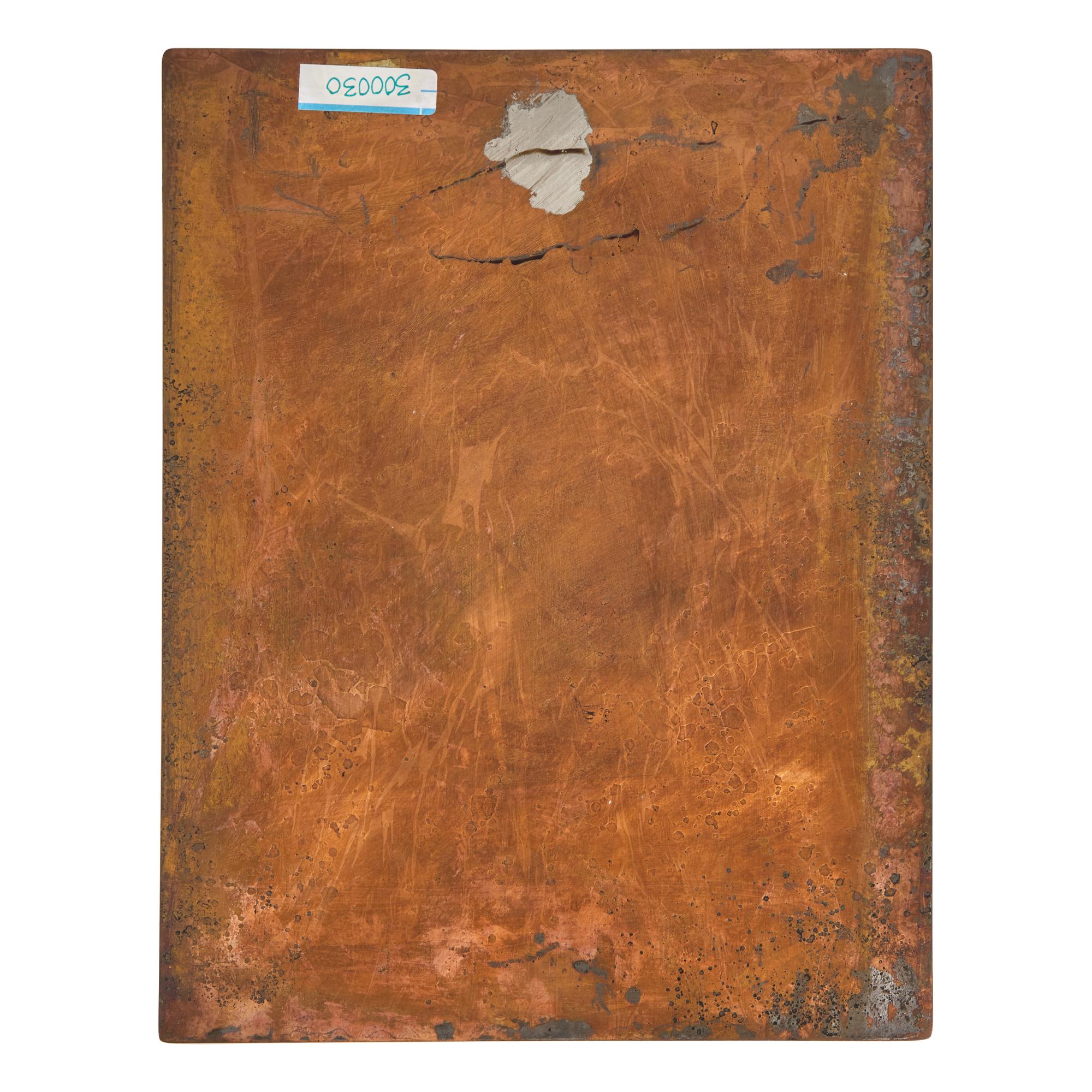 Marc Chagall (Belarusian/French, 1887–1985) — Original Copper Plate for La Vie (from Songes ), 1981