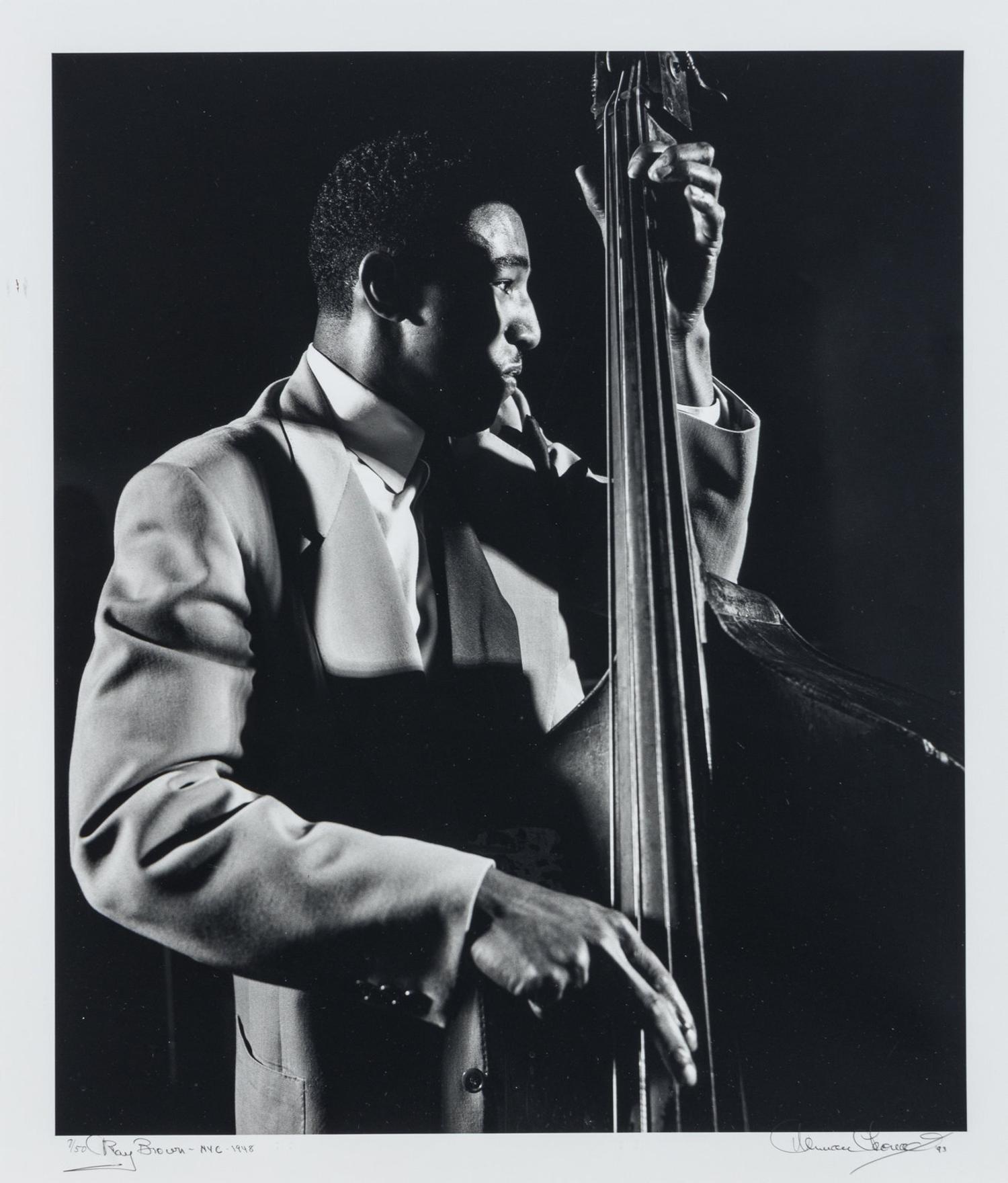 Herman Leonard (1923-2010) Ray Brown, New York City, 1948