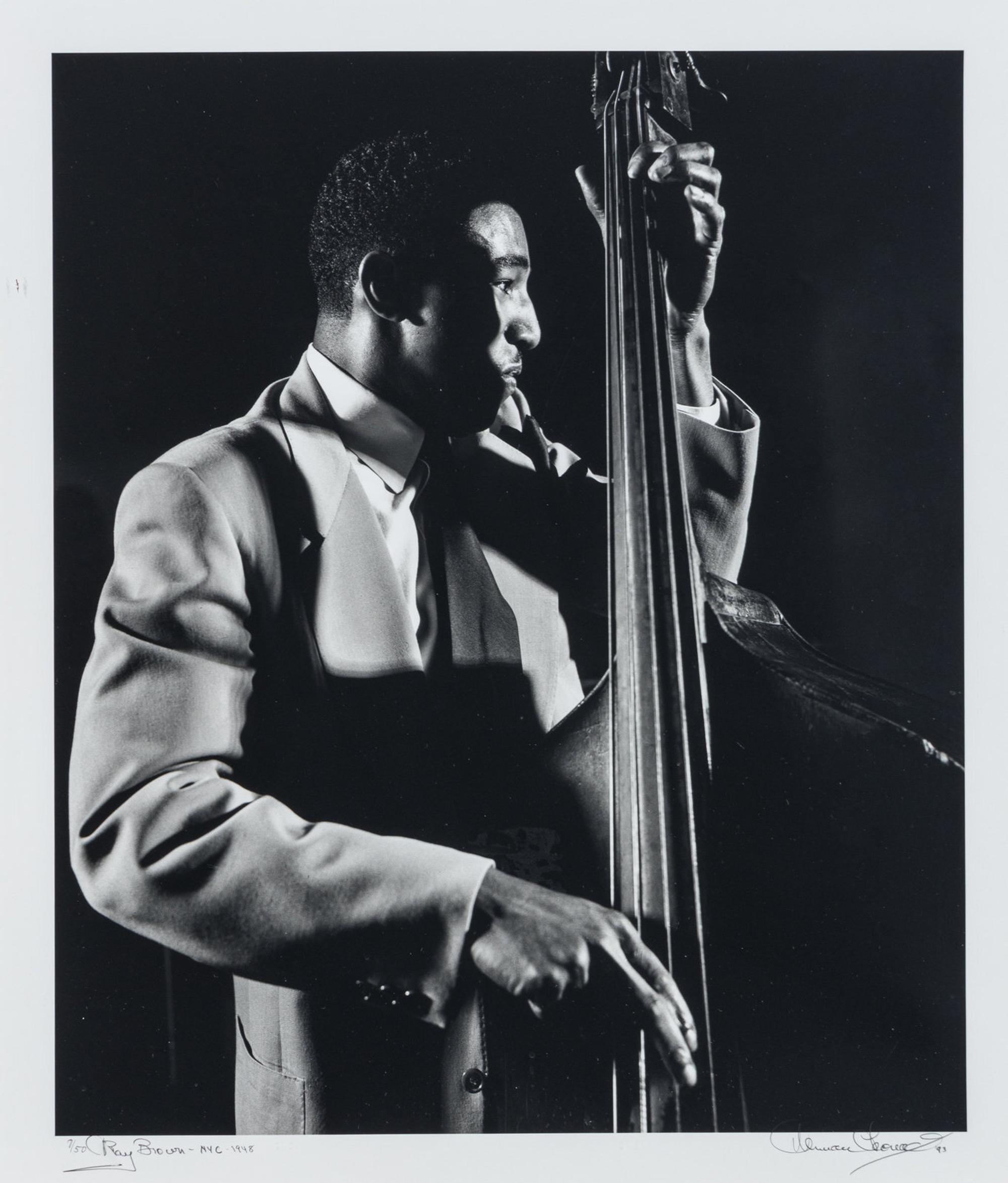 Herman Leonard (1923-2010) Ray Brown, New York City, 1948