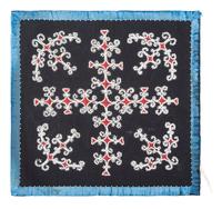 Northeastern Beaded Wool Panel