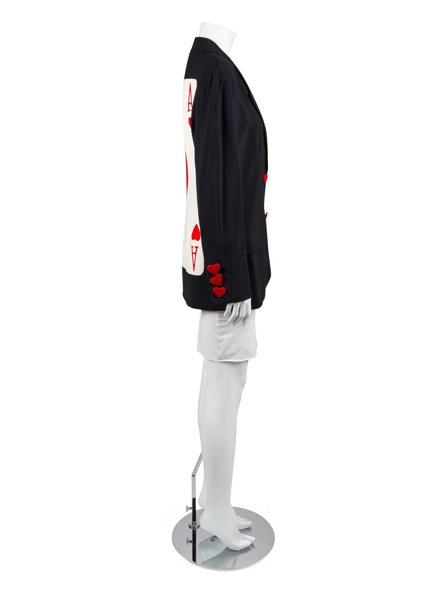 Moschino Couture Playing Card Jacket, 1989