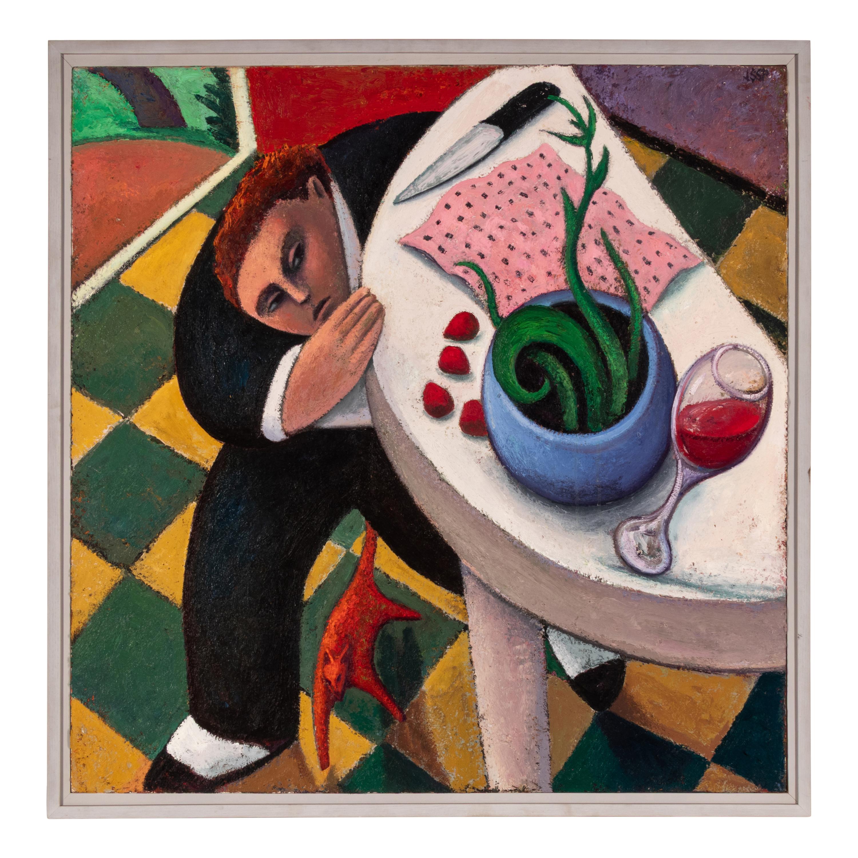 Robert Jessup (American, b. 1952) — Stealing Half the Table , 1985
