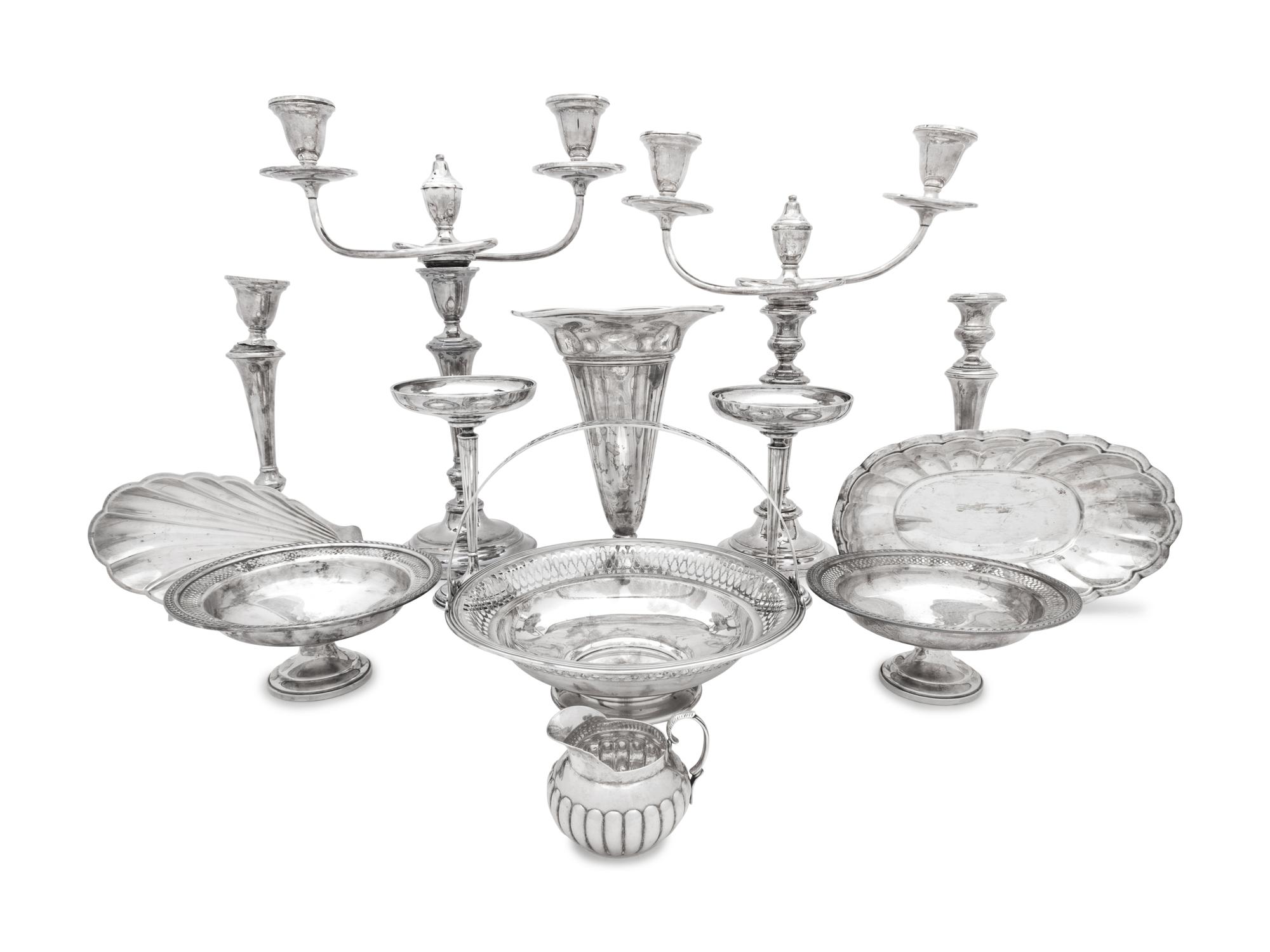 Thirteen American Silver Articles