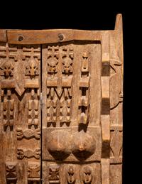 Two Dogon Wood Granary Doors