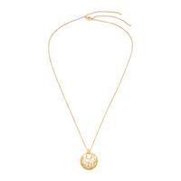 David Yurman, 'Quatrefoil', Yellow Gold and Diamond Pendant Necklace and Earrings