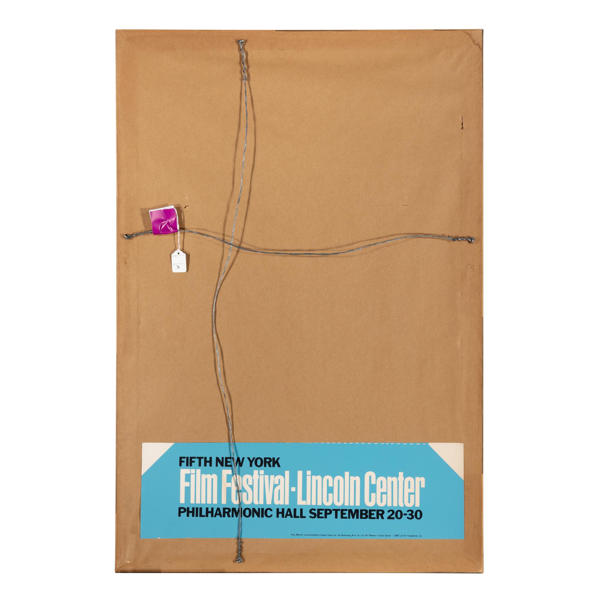 Andy Warhol (American, 1928-1987) — Lincoln Center Ticket, 1967