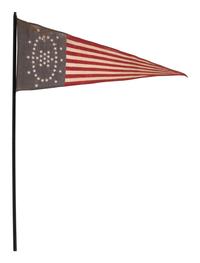 [FLAGS]. 48 Star Whipple pennant. Ca 1912.