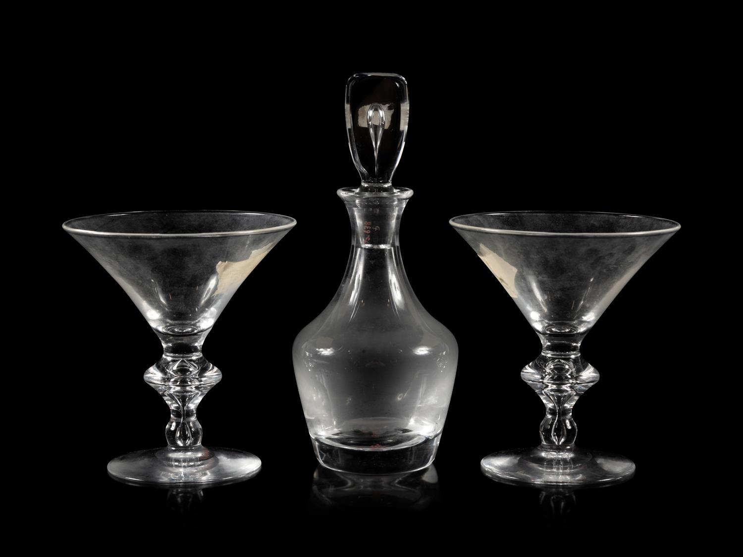 A Set of Twelve Steuben Glass Water Goblets