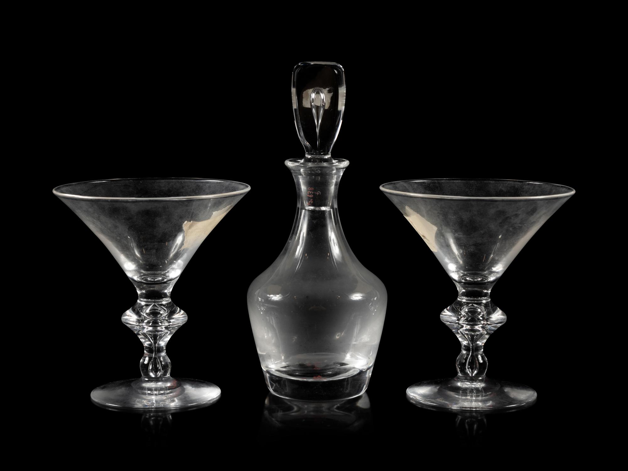 A Set of Twelve Steuben Glass Water Goblets