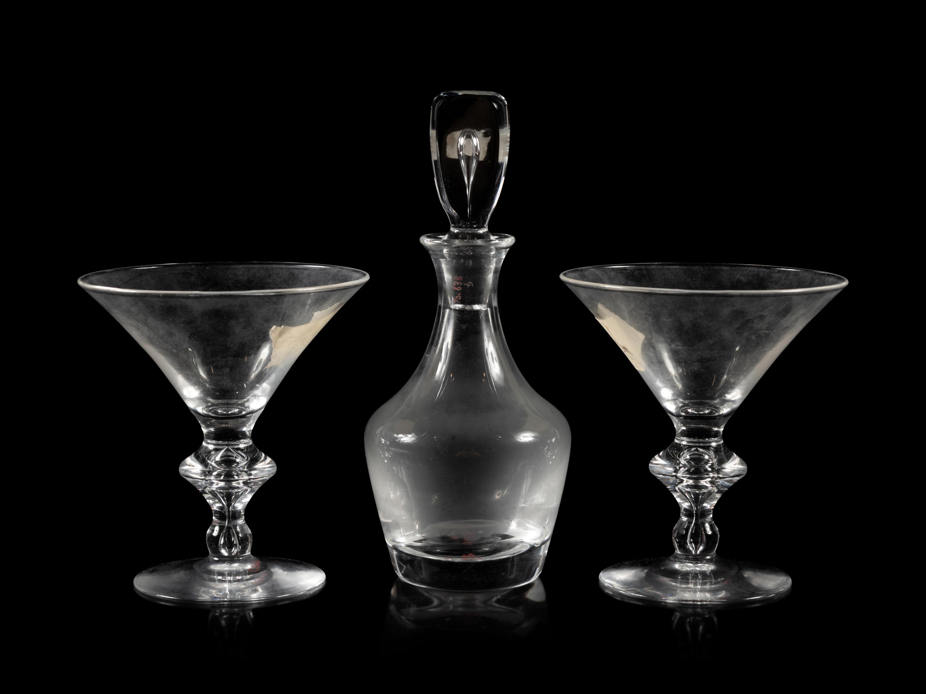 A Set of Twelve Steuben Glass Water Goblets