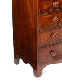 A George III Mahogany Bowfront Chest of Drawers