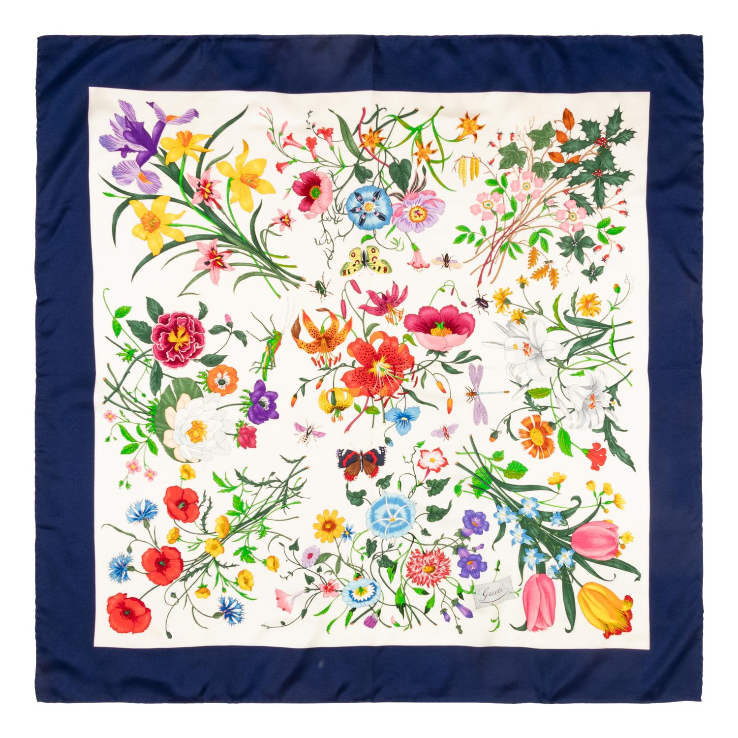 Gucci, Four Silk Scarves