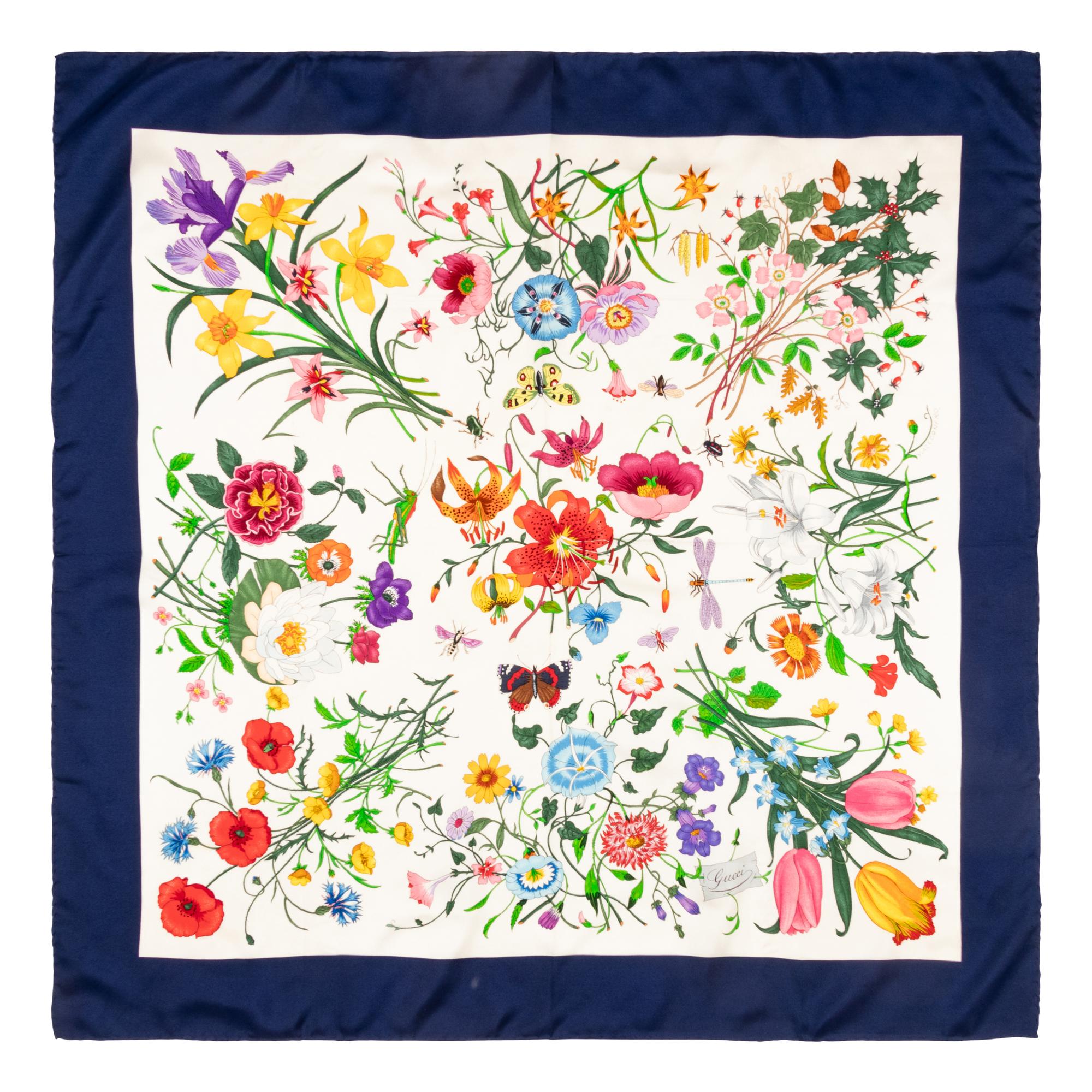 Gucci, Four Silk Scarves