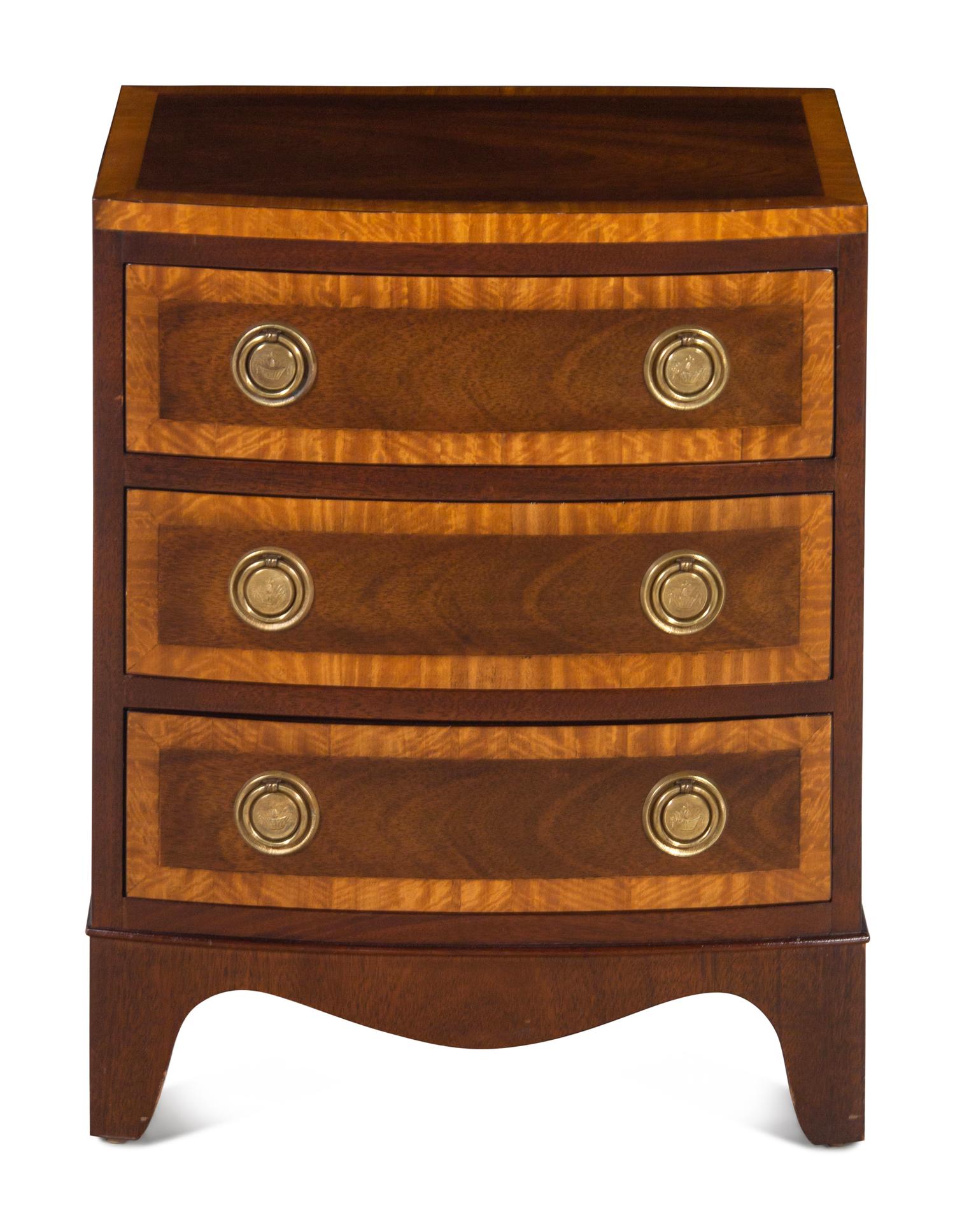 A George III Style Diminutive Bowfront Chest of Drawers