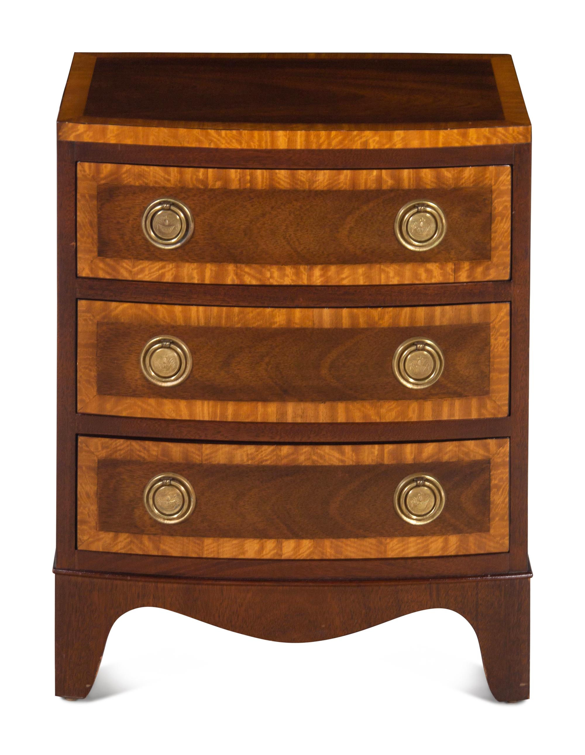 A George III Style Diminutive Bowfront Chest of Drawers