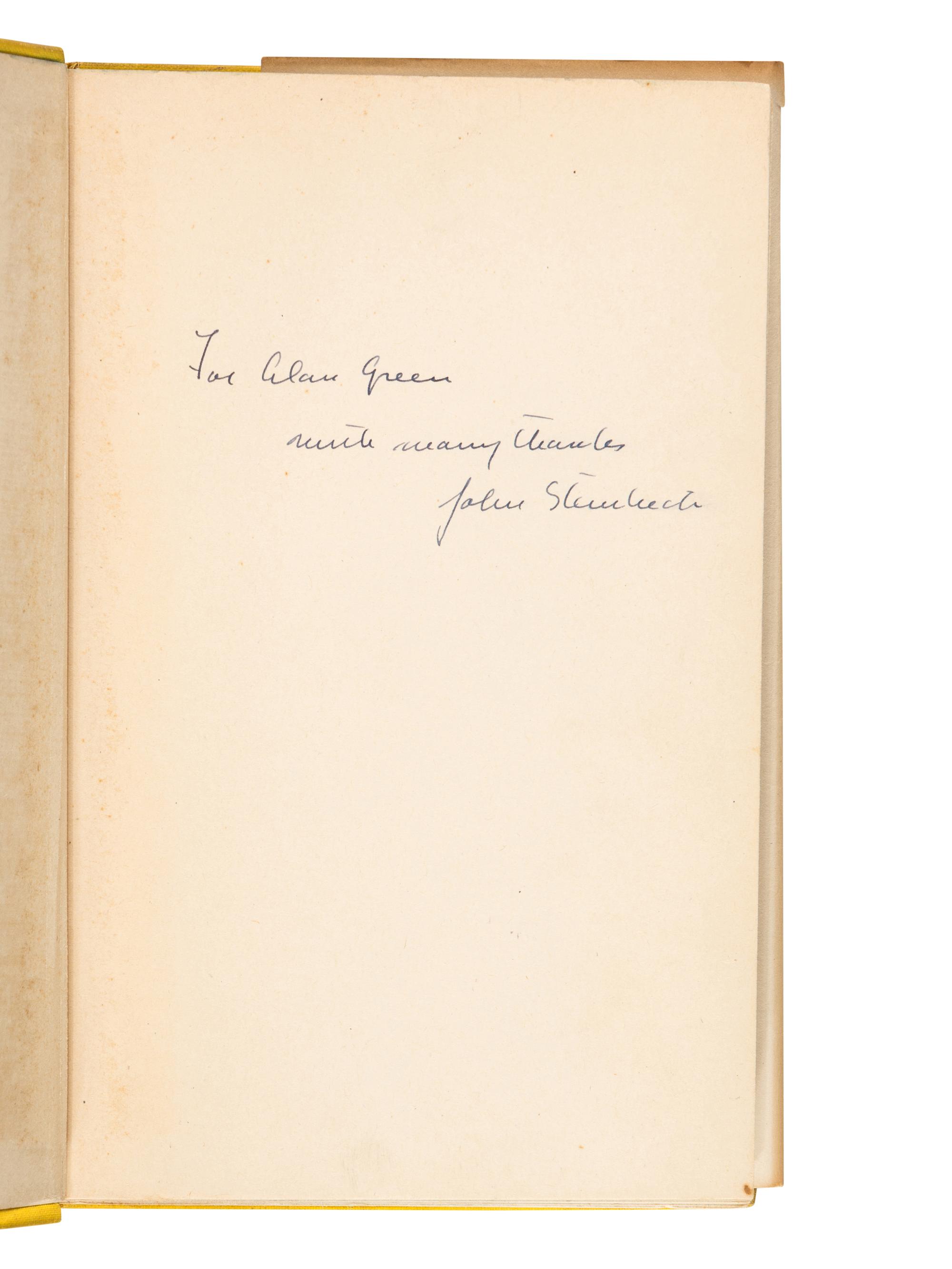 STEINBECK, John (1902-1968). Cannery Row . New York: Viking Press, 1945.